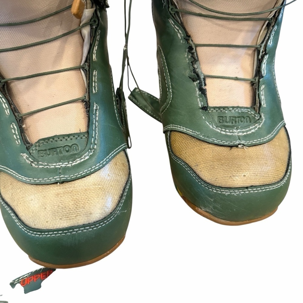 Burton Ruler Snowboard Boots in Green and Cream - Picture 7 of 10
